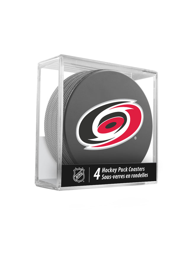 Carolina Hurricanes Hockey Puck Coaster Set