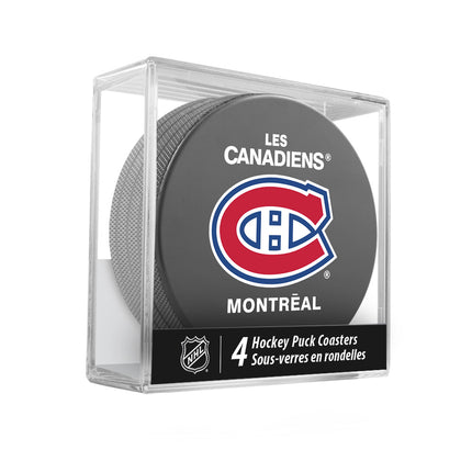 Montreal Canadiens Hockey Puck Coaster Set
