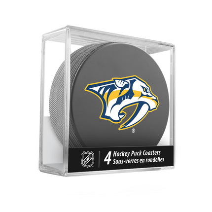 Nashville Predators Hockey Puck Coaster Set