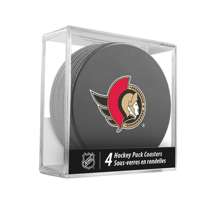 Ottawa Senators Hockey Puck Coaster Set