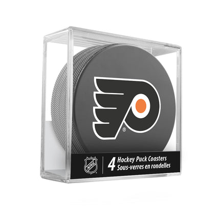 Philadelphia Flyers Hockey Puck Coaster Set
