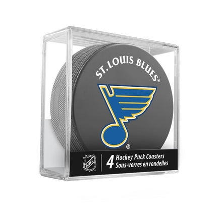 St. Louis Blues hockey Puck Coaster Set