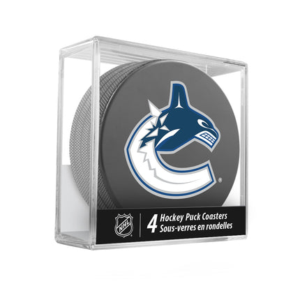 Vancouver Canucks Hockey Puck Coaster Set