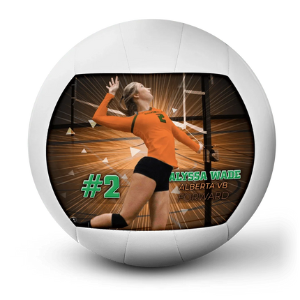 Custom Volleyball - Burst design front
