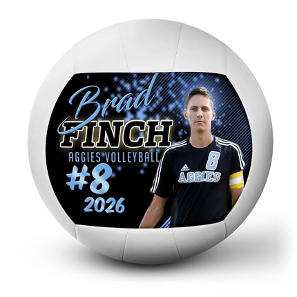 Custom Volleyball - Firefly design front