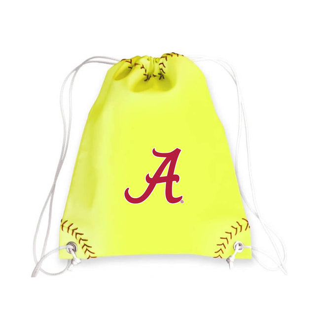 Alabama Crimson Tide Softball Drawstring Bag - Authentic Series