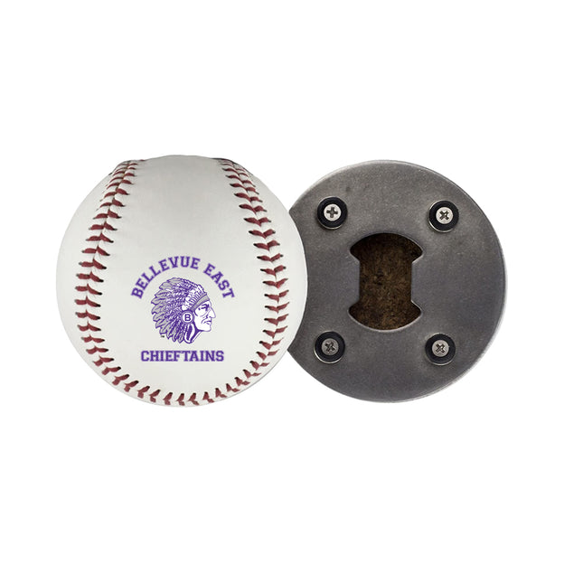 Bellevue East Chieftains Baseball Bottle Opener - Authentic Series