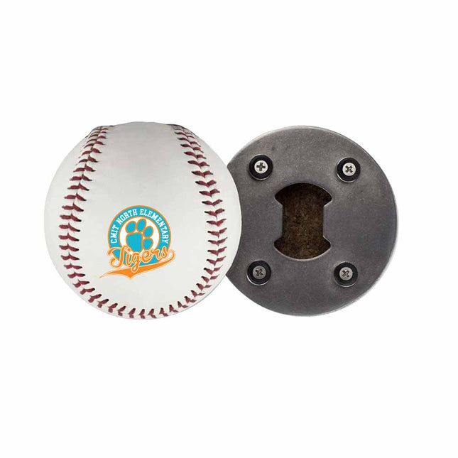 CMIT North Elementary School Tigers Baseball Bottle Opener - Authentic Series