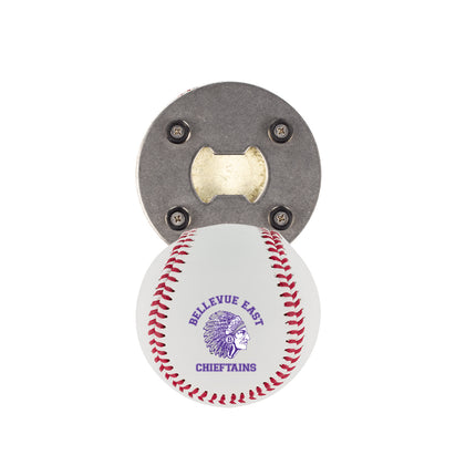Bellevue East Chieftains Baseball Bottle Opener - Authentic Series