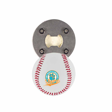 CMIT North Elementary School Tigers Baseball Bottle Opener - Authentic Series