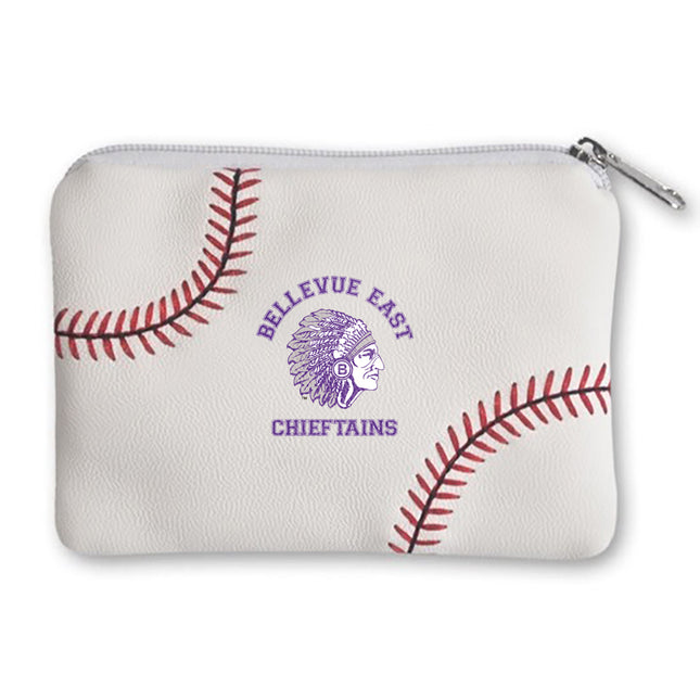 Bellevue East Chieftains Baseball Coin Purse - Authentic Series