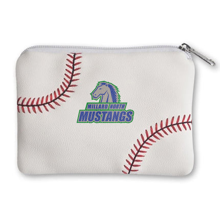 Millard North Mustangs Baseball Coin Purse - Authentic Series