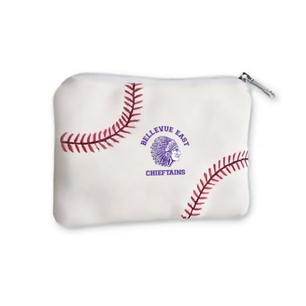 Bellevue East Chieftains Baseball Coin Purse - Authentic Series