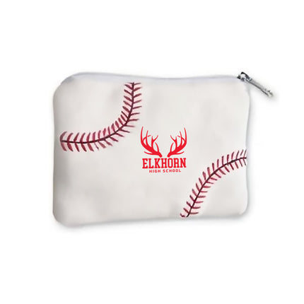 Elkhorn High School Antlers Baseball Coin Purse - Authentic Series