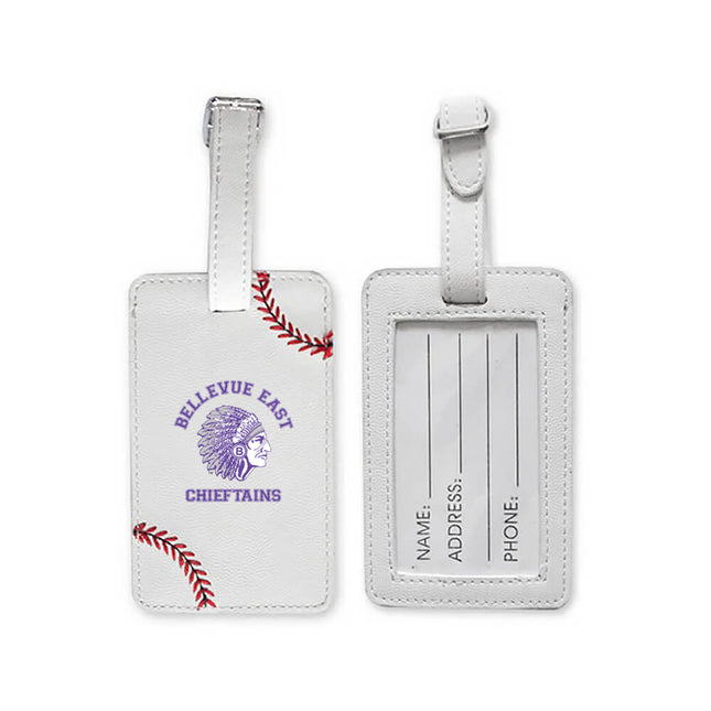 Bellevue East Chieftains Baseball Luggage Tag - Authentic Series