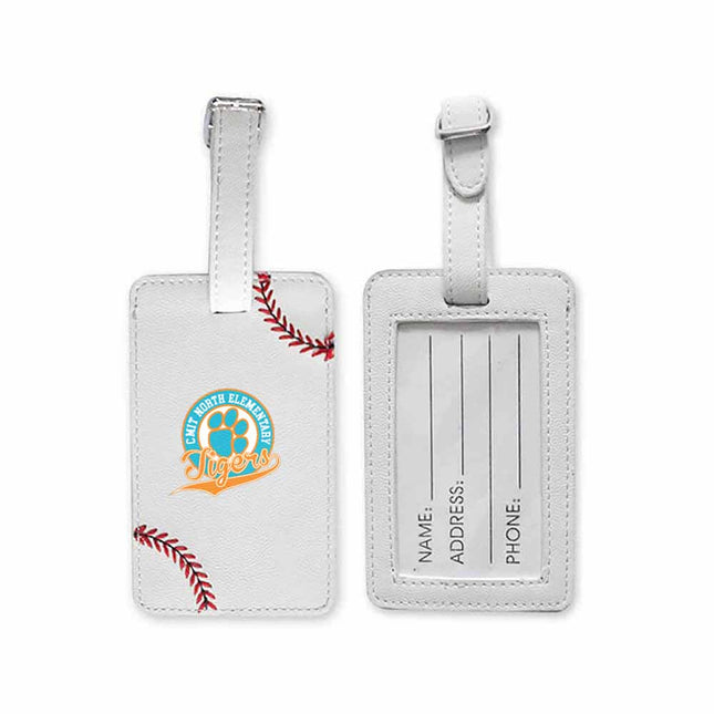 CMIT North Elementary School Tigers Baseball Luggage Tag - Authentic Series