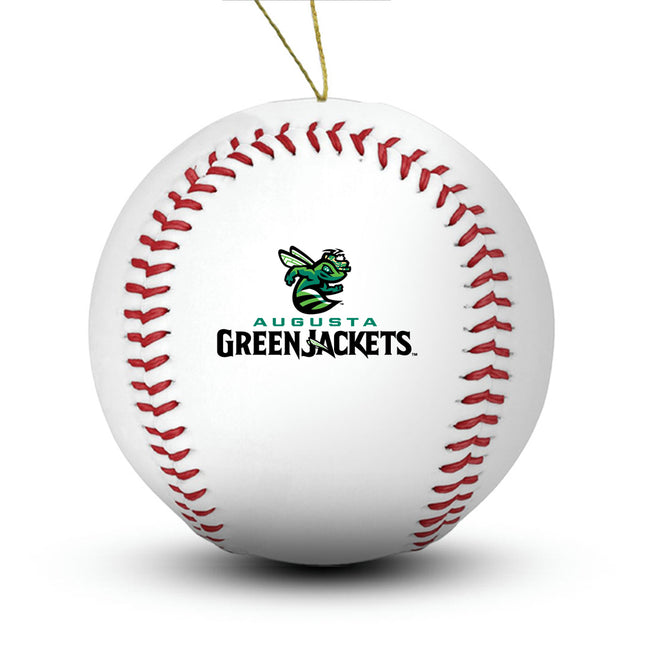 Augusta Greenjackets Baseball Ornament - Authentic Series
