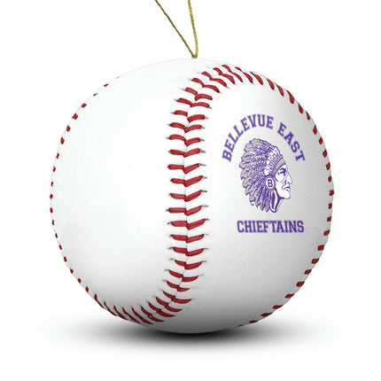 Bellevue East Chieftains Baseball Ornament “Standard Edition” - Authentic Series
