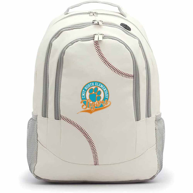 CMIT North Elementary School Tigers Baseball Backpack - Authentic Series