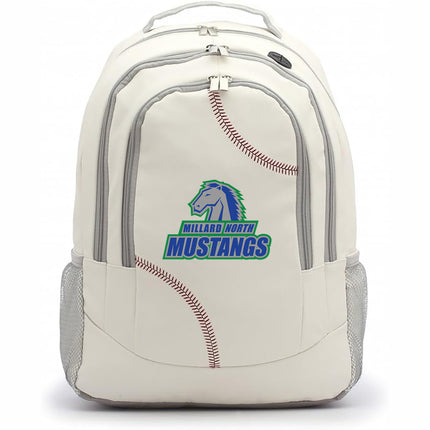 Millard North Mustangs Baseball Backpack - Authentic Series