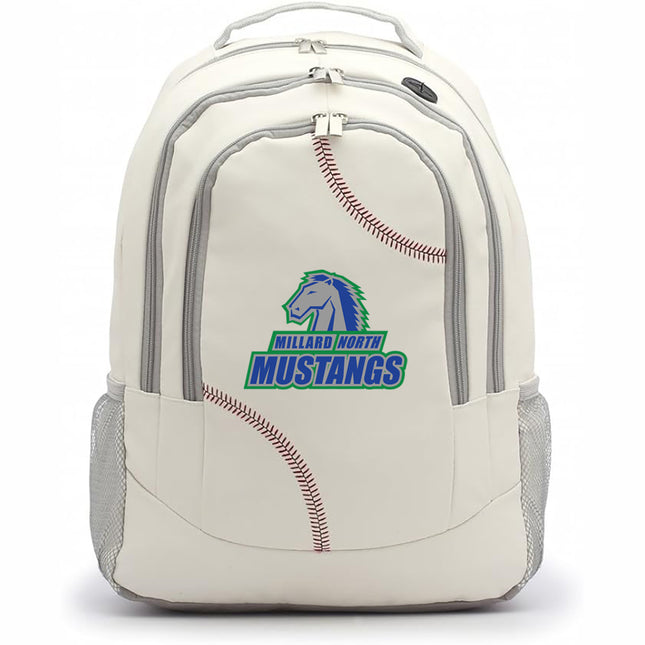Millard North Mustangs Baseball Backpack - Authentic Series