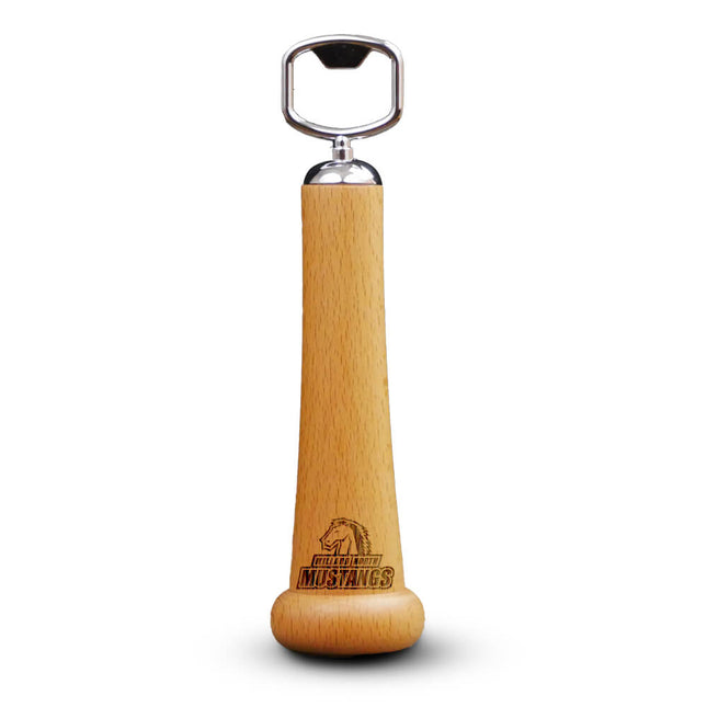 Millard North Mustangs Baseball Bat Handle Bottle Opener - Authentic Series