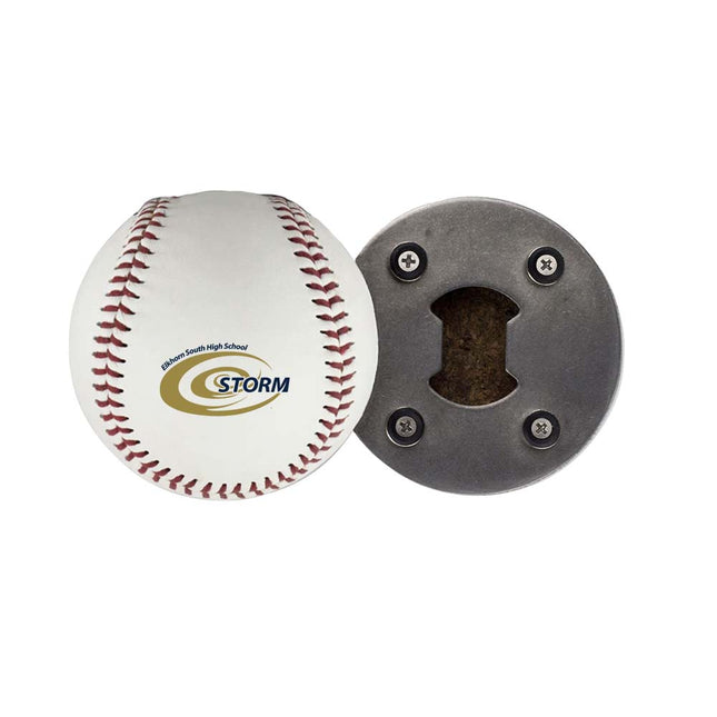 Elkhorn South Storm Baseball Bottle Opener - Authentic Series