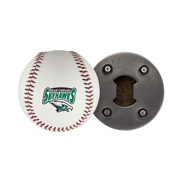 Skutt Catholic SkyHawks Baseball Bottle Opener - Authentic Series