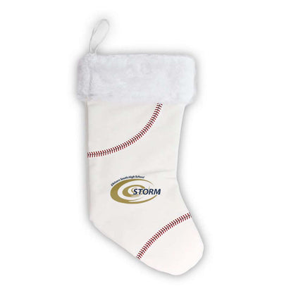 Elkhorn South Storm Baseball Christmas Stocking - Authentic Series