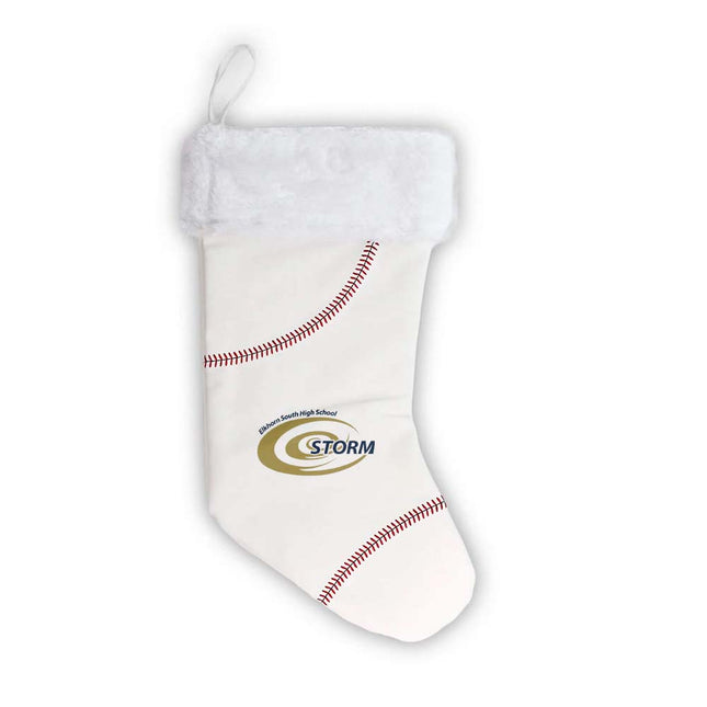 Elkhorn South Storm Baseball Christmas Stocking - Authentic Series