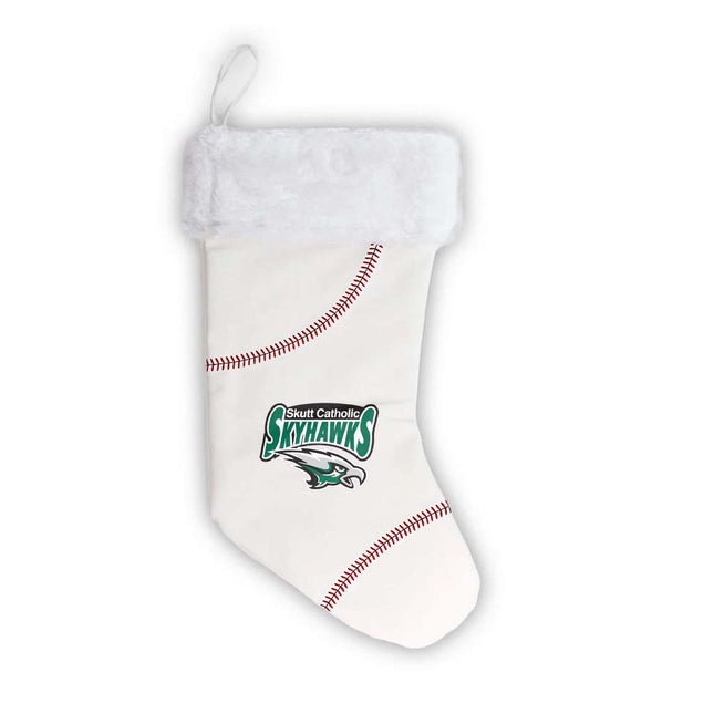 Skutt Catholic SkyHawks Baseball Christmas Stocking - Authentic Series