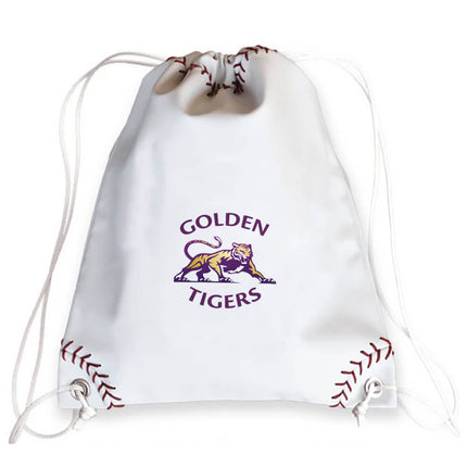 CMIT Academy Golden Tigers Baseball Drawstring Bag - Authentic Series