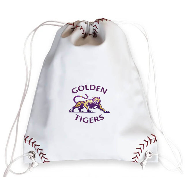 CMIT Academy Golden Tigers Baseball Drawstring Bag - Authentic Series