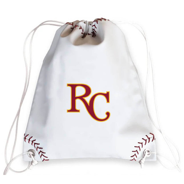 Roncalli Crimson Pride Baseball Drawstring Bag - Authentic Series