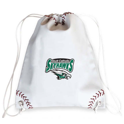 Skutt Catholic SkyHawks Baseball Drawstring Bag - Authentic Series