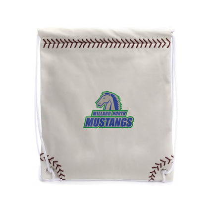 Millard North Mustangs Baseball Drawstring Bag - Authentic Series