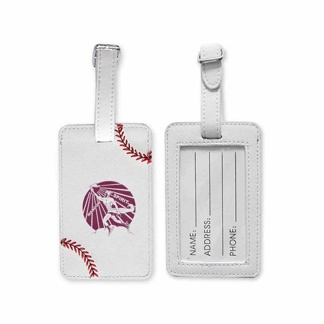 Blackwell Maroons Baseball Luggage Tag - Authentic Series