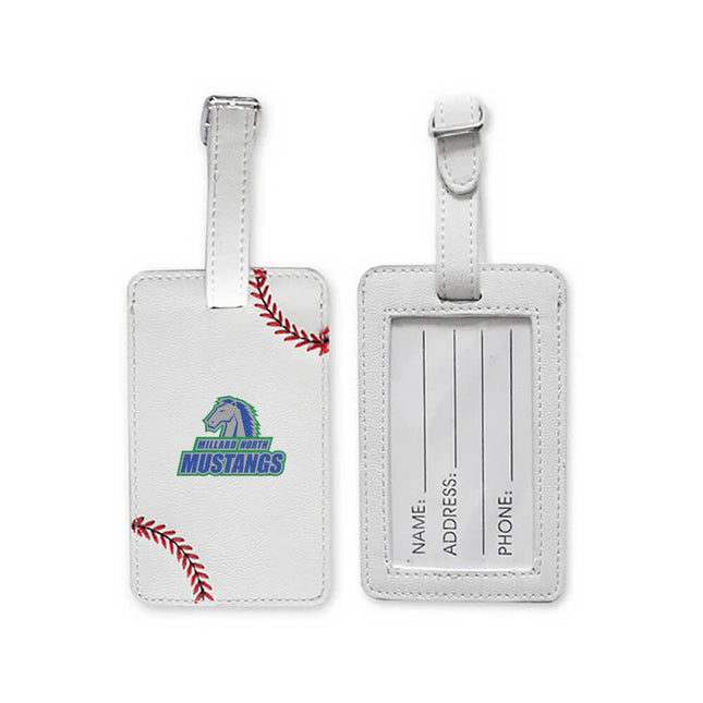 Millard North Mustangs Baseball Luggage Tag - Authentic Series