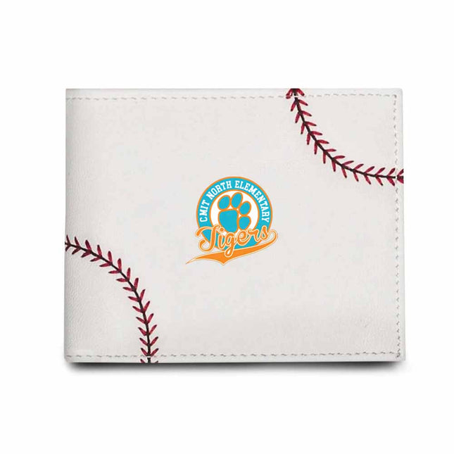 CMIT North Elementary School Tigers Baseball Men's Wallet - Authentic Series