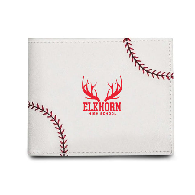 Elkhorn High School Antlers Baseball Men's Wallet - Authentic Series