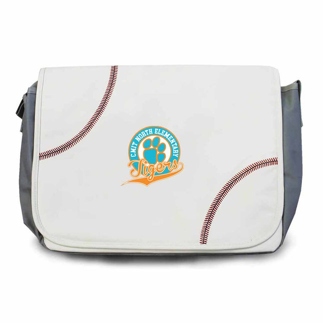 CMIT North Elementary School Tigers Baseball Messenger Bag - Authentic Series