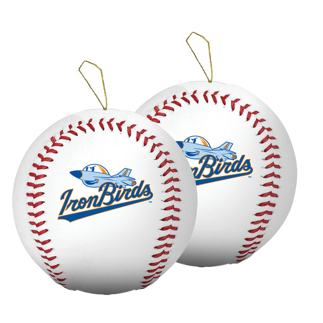 Aberdeen IronBirds Baseball Ornament 2-Pack Bundle - Authentic Series