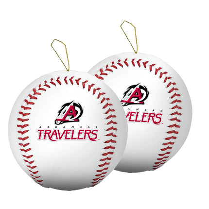 Arkansas Travelers Baseball Ornament 2-Pack Bundle - Authentic Series