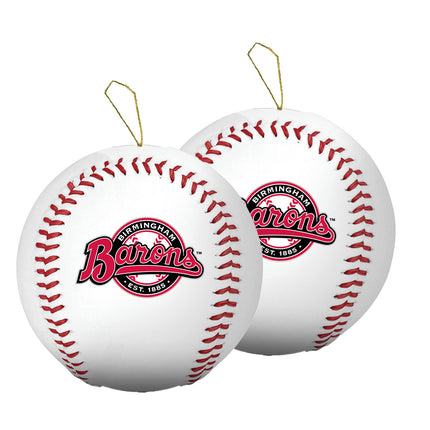 Birmingham Barons Baseball Ornament 2-Pack Bundle - Authentic Series