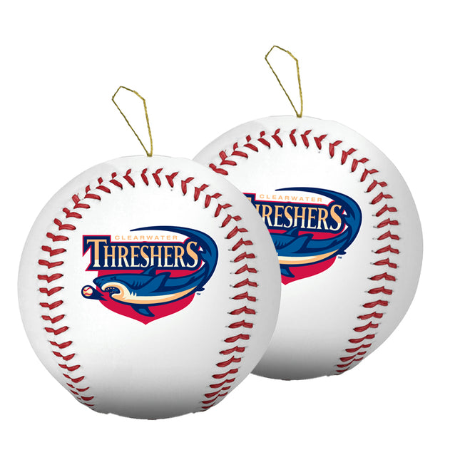 Clearwater Threshers Baseball Ornament 2-Pack Bundle - Authentic Series