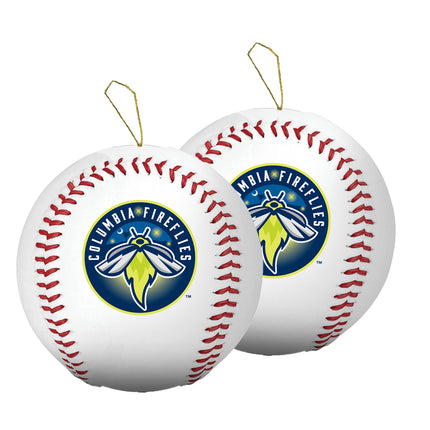 Columbia Fireflies Baseball Ornament 2-Pack Bundle - Authentic Series