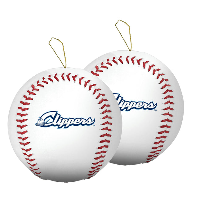 Columbus Clippers Baseball Ornament 2-Pack Bundle - Authentic Series