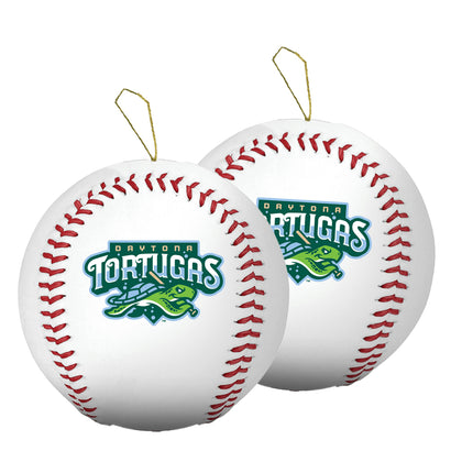 Daytona Tortugas Baseball Ornament 2-Pack Bundle - Authentic Series