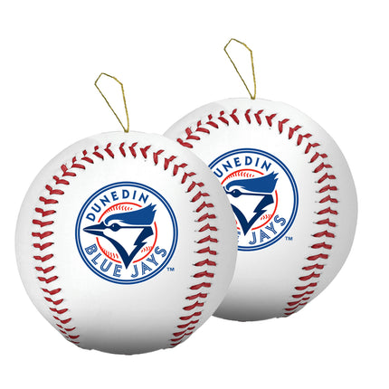 Dunedin Blue Jays Baseball Ornament 2-Pack Bundle - Authentic Series