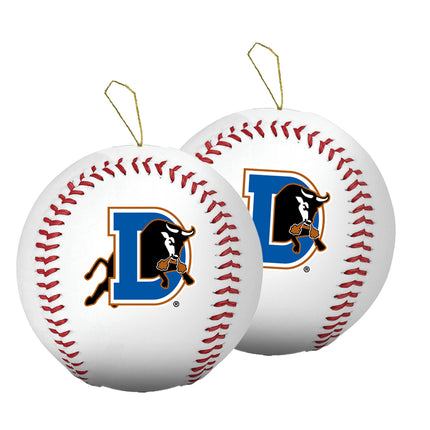 Durham Bulls Baseball Ornament 2-Pack Bundle - Authentic Series